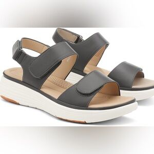 UBFEN Womens Platform Sandals Wedge Walking Comfortable Casual Adjustable